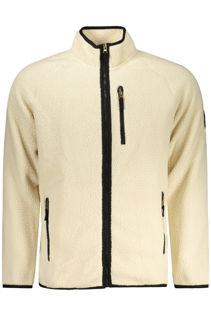 U.S. GRAND FELPA CON ZIP UOMO BIANCO