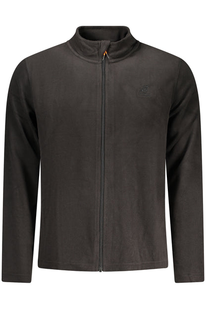 U.S. GRAND FELPA CON ZIP UOMO NERO