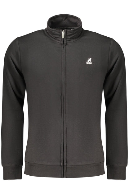 U.S. GRAND FELPA CON ZIP UOMO NERO