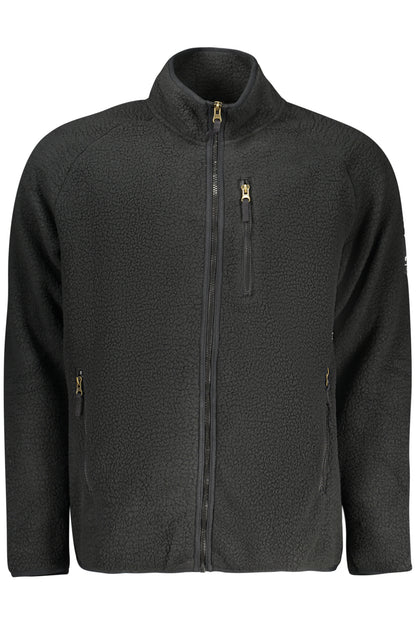 U.S. GRAND FELPA CON ZIP UOMO NERO