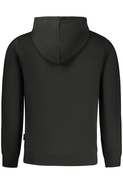 U.S. GRAND FELPA CON ZIP UOMO NERO
