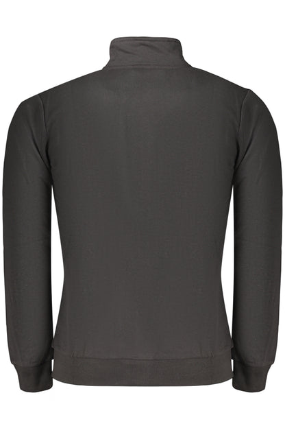 U.S. GRAND FELPA CON ZIP UOMO NERO