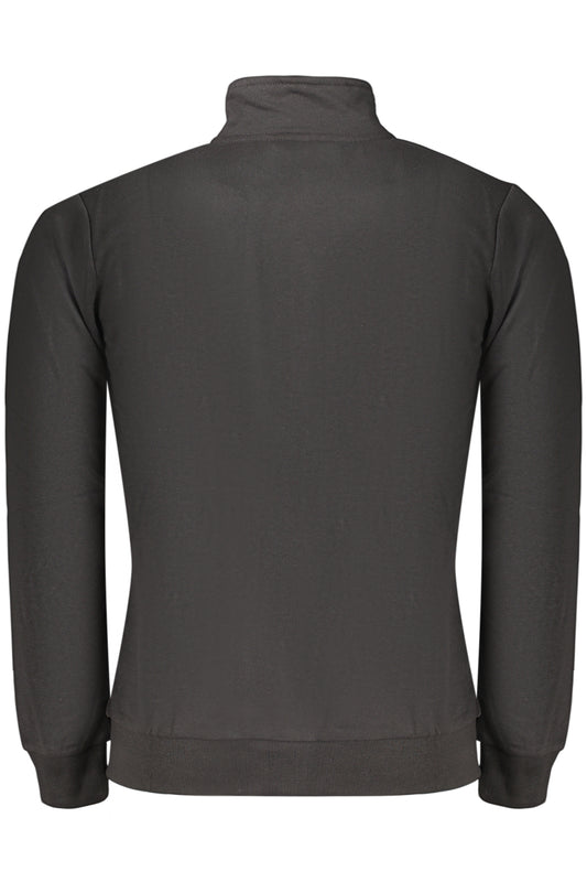 U.S. GRAND FELPA CON ZIP UOMO NERO