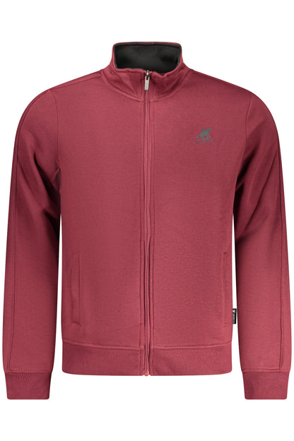U.S. GRAND FELPA CON ZIP UOMO ROSSO