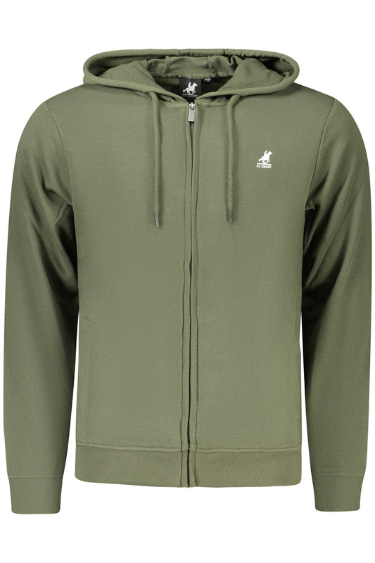 U.S. GRAND FELPA CON ZIP UOMO VERDE