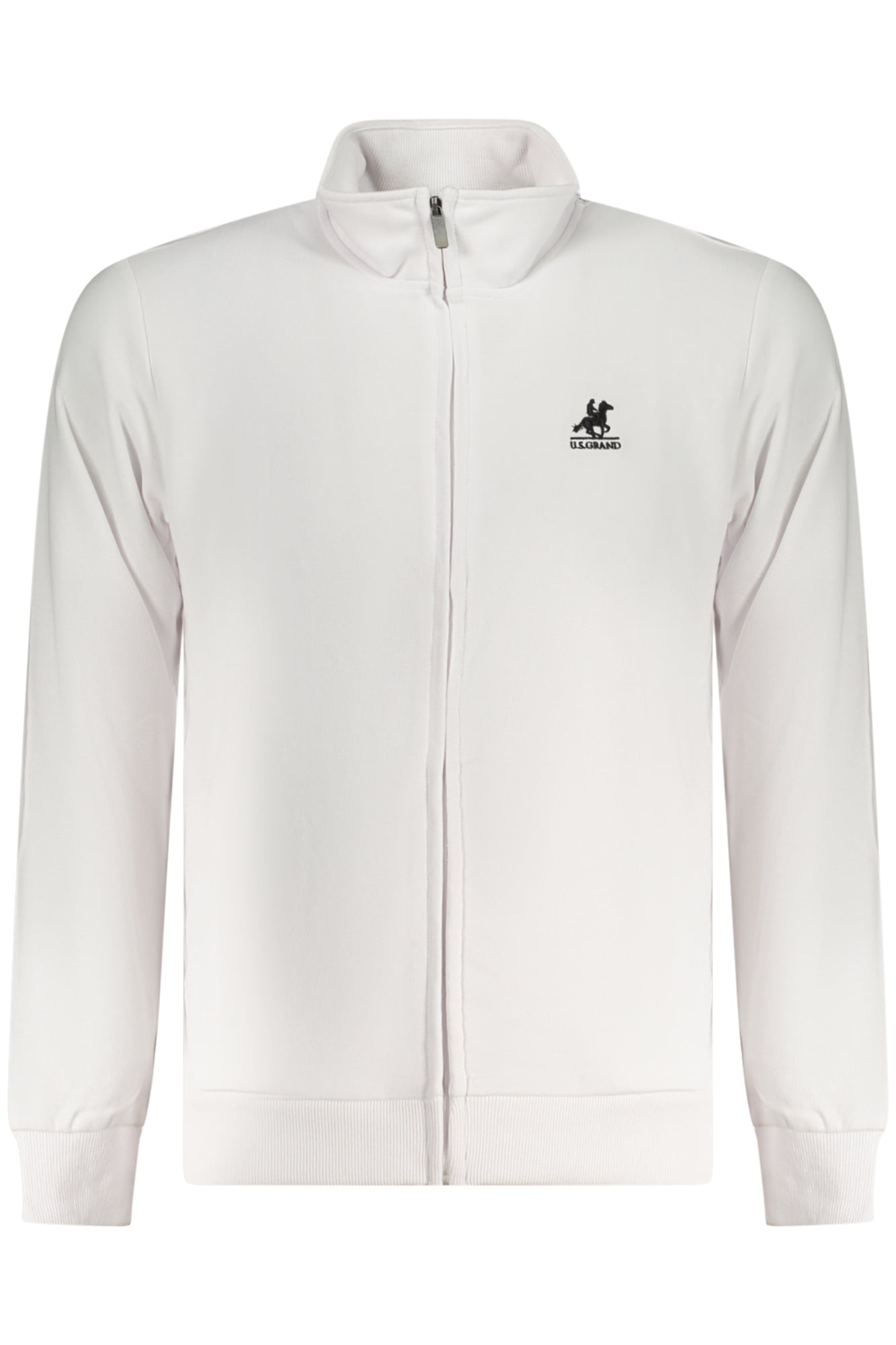 U.S. GRAND POLO U.S. GRAND POLO FELPA CON ZIP UOMO BIANCO