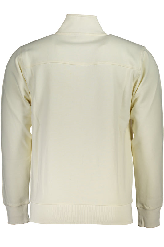 U.S. GRAND FELPA CON ZIP UOMO BIANCO