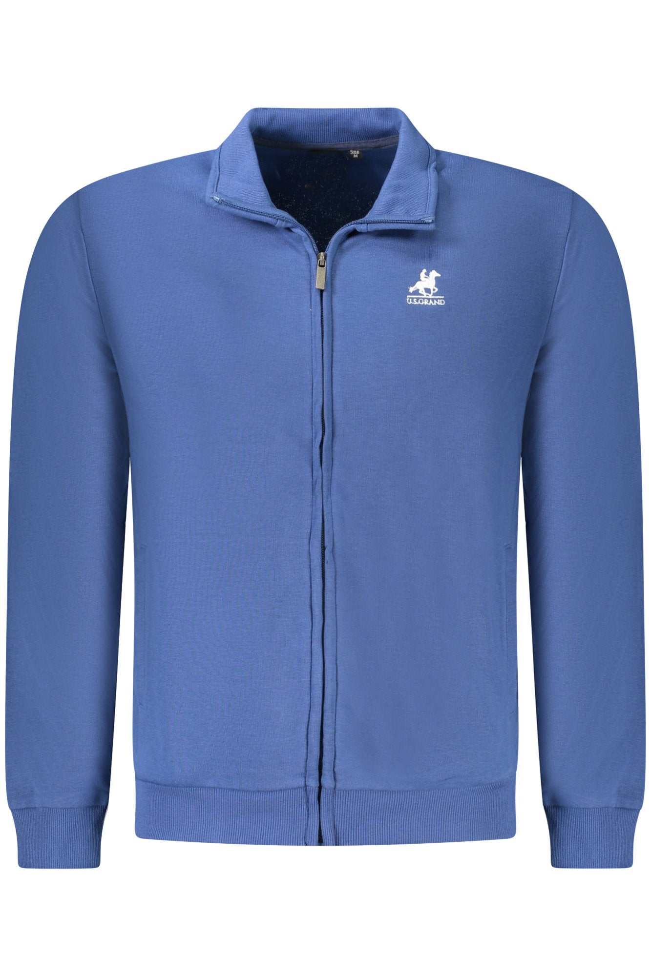 U.S. GRAND POLO U.S. GRAND POLO FELPA CON ZIP UOMO BLU