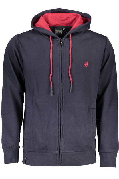 U.S. GRAND FELPA CON ZIP UOMO BLU