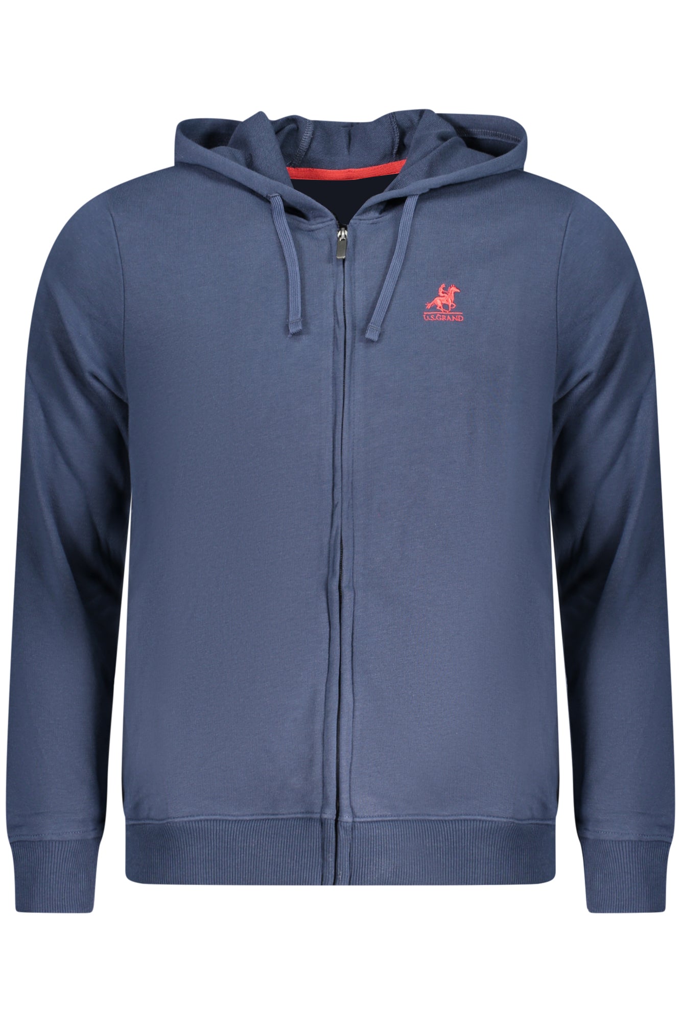 U.S. GRAND POLO U.S. GRAND POLO FELPA CON ZIP UOMO BLU
