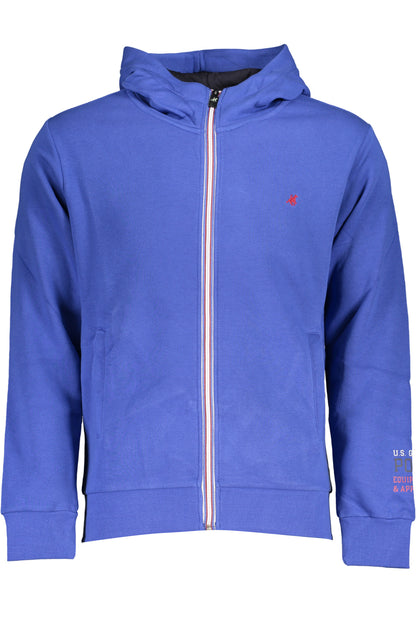 U.S. GRAND FELPA CON ZIP UOMO BLU