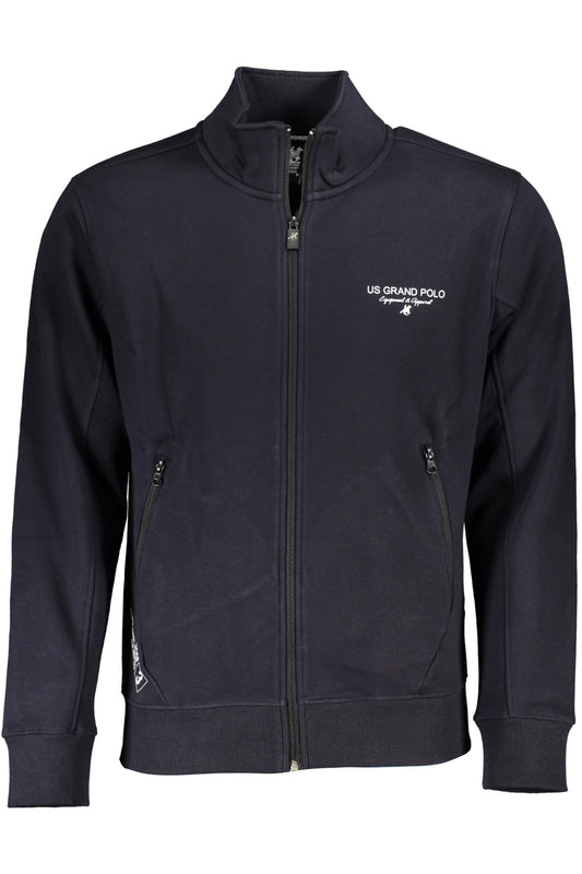 U.S. GRAND FELPA CON ZIP UOMO BLU