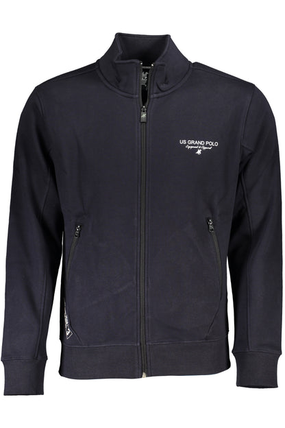 U.S. GRAND FELPA CON ZIP UOMO BLU