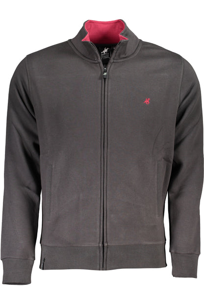 U.S. GRAND FELPA CON ZIP UOMO GRIGIO