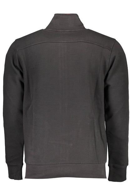 U.S. GRAND FELPA CON ZIP UOMO NERO
