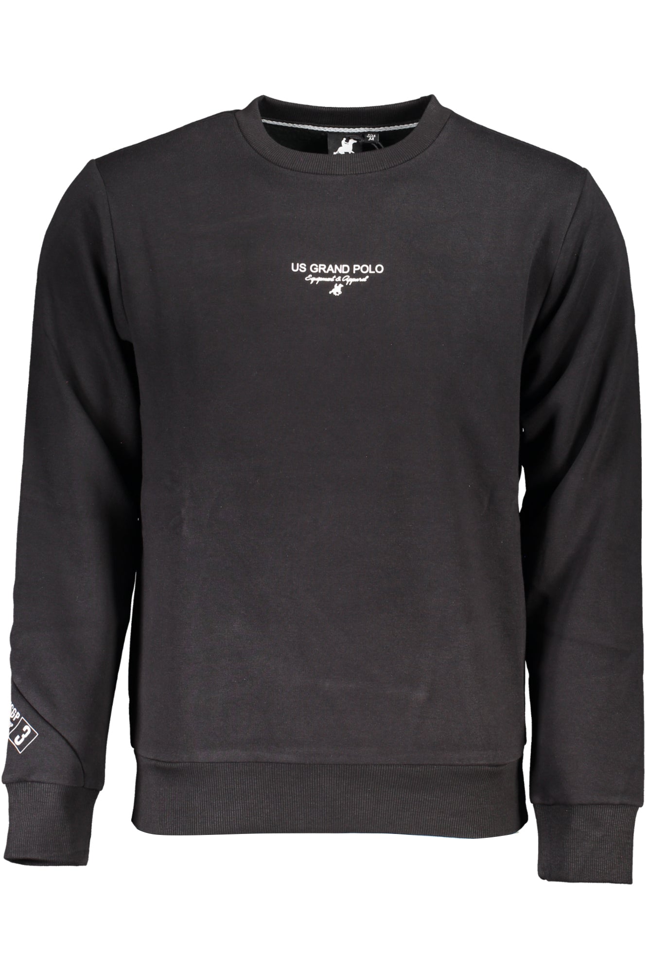 U.S. GRAND FELPA SENZA ZIP UOMO NERO