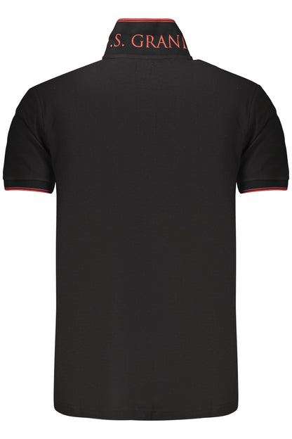 U.S. GRAND POLO MANICHE CORTE UOMO NERO