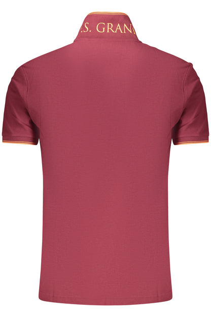 U.S. GRAND POLO MANICHE CORTE UOMO ROSSO
