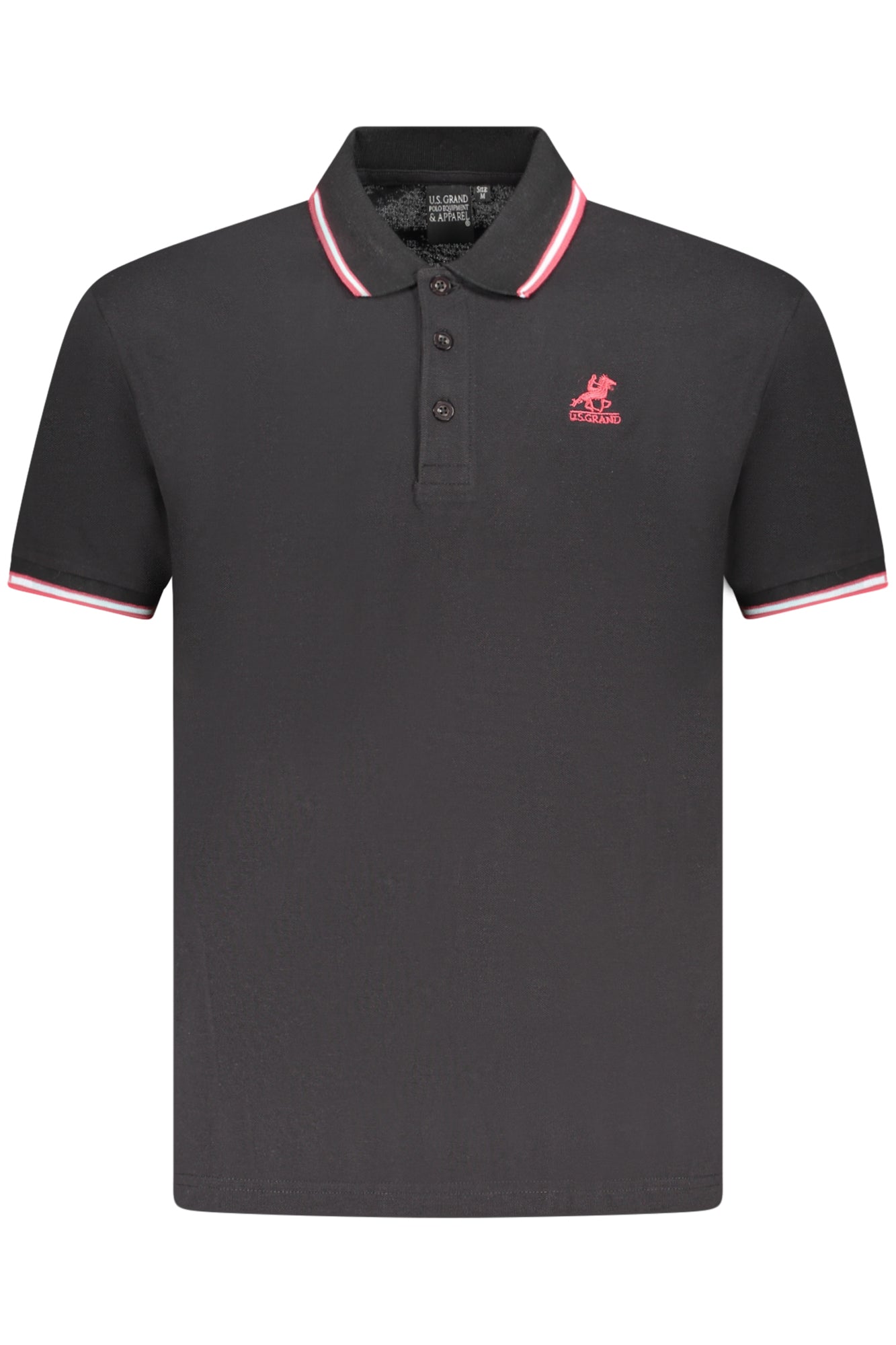 U.S. GRAND POLO U.S. GRAND POLO POLO MANICHE CORTE UOMO NERO