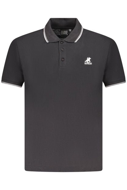 U.S. GRAND POLO MANICHE CORTE UOMO NERO