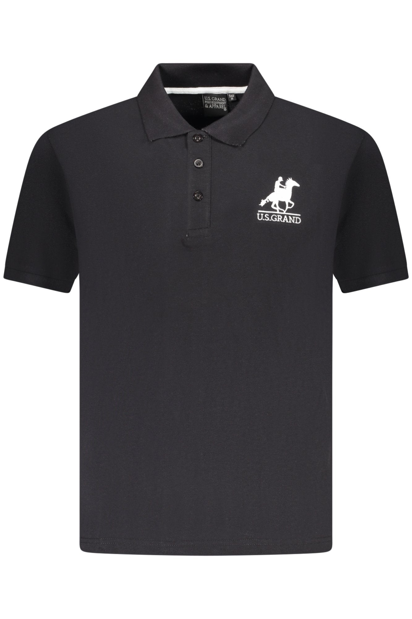 U.S. GRAND POLO U.S. GRAND POLO POLO MANICHE CORTE UOMO NERO