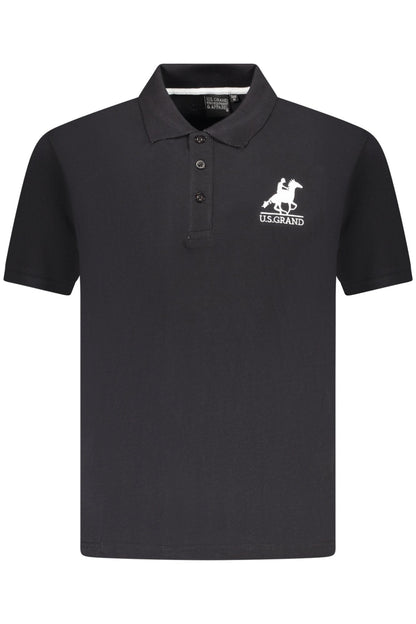 U.S. GRAND POLO U.S. GRAND POLO POLO MANICHE CORTE UOMO NERO
