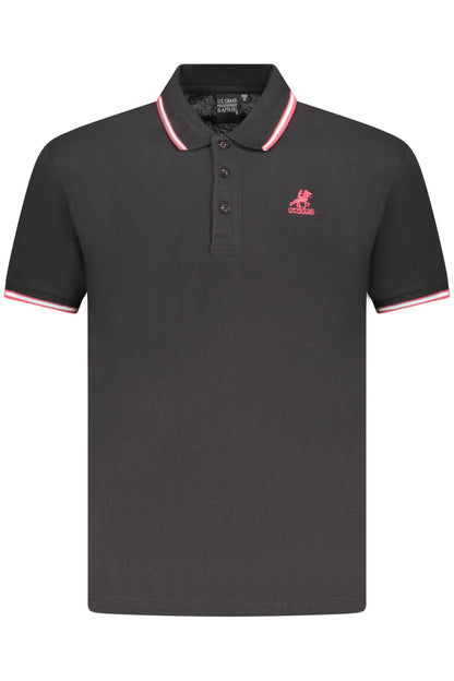 U.S. GRAND POLO MANICHE CORTE UOMO NERO