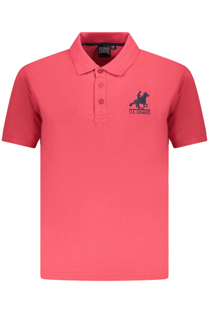 U.S. GRAND POLO U.S. GRAND POLO POLO MANICHE CORTE UOMO ROSSO