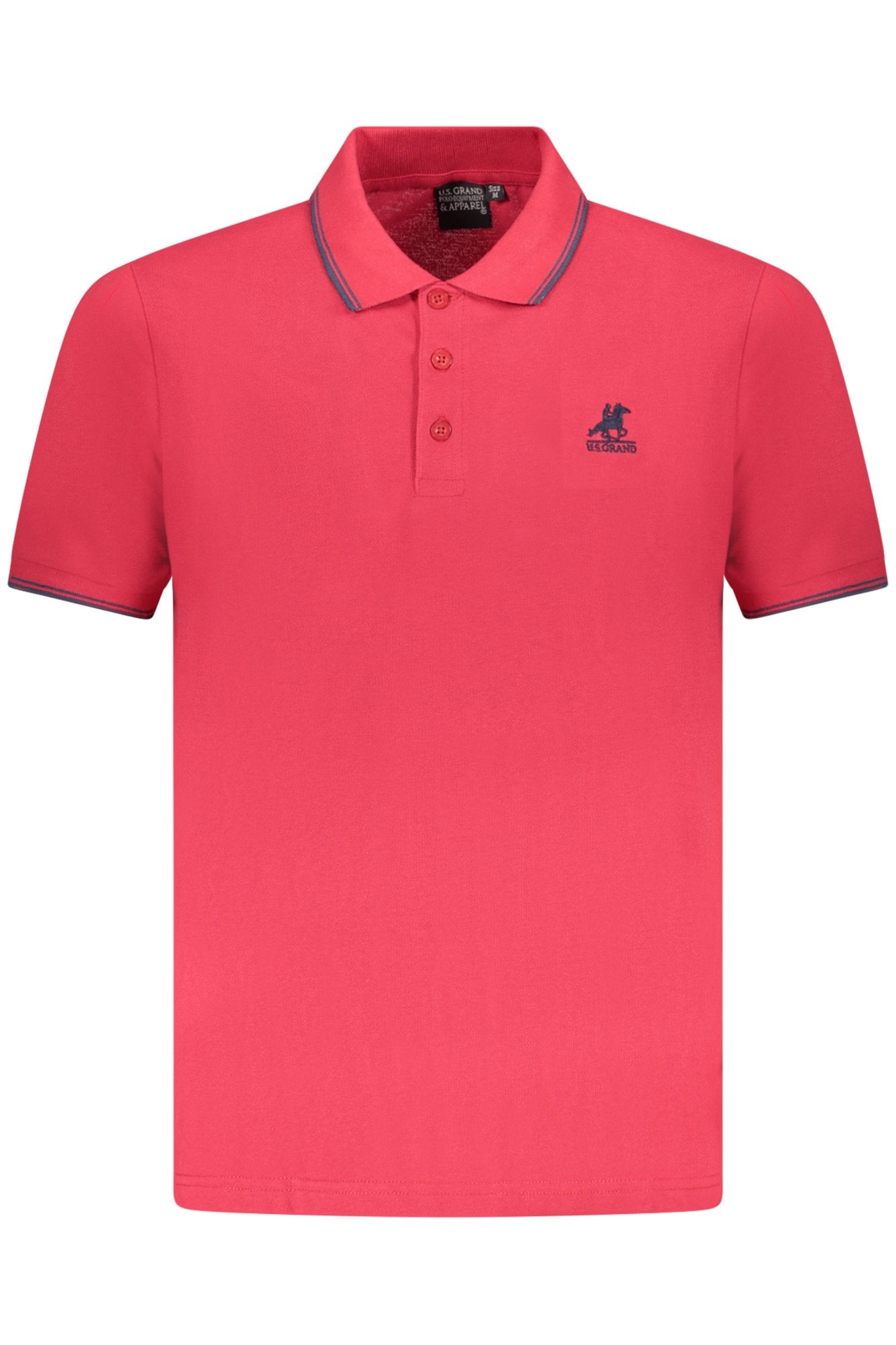U.S. GRAND POLO MANICHE CORTE UOMO ROSSO