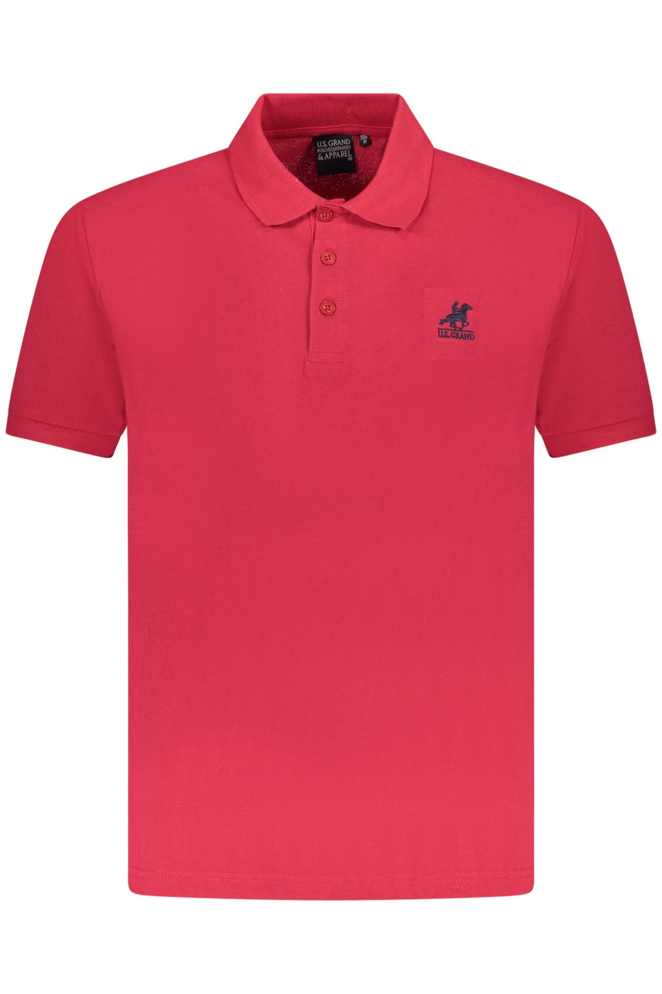 U.S. GRAND POLO MANICHE CORTE UOMO ROSSO