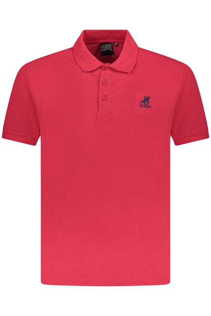 U.S. GRAND POLO MANICHE CORTE UOMO ROSSO