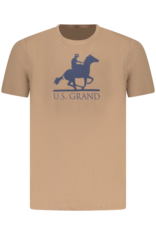 U.S. GRAND POLO U.S. GRAND POLO T-SHIRT MANICHE CORTE UOMO MARRONE