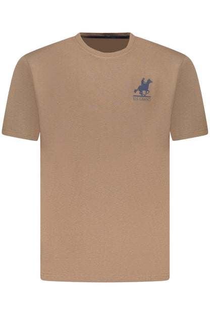 U.S. GRAND POLO U.S. GRAND POLO T-SHIRT MANICHE CORTE UOMO MARRONE