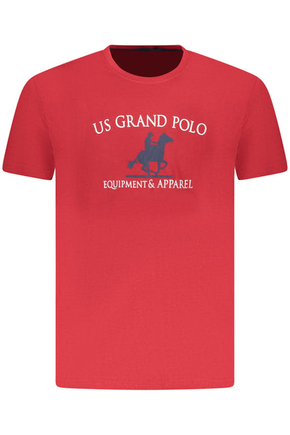U.S. GRAND POLO U.S. GRAND POLO T-SHIRT MANICHE CORTE UOMO ROSSO
