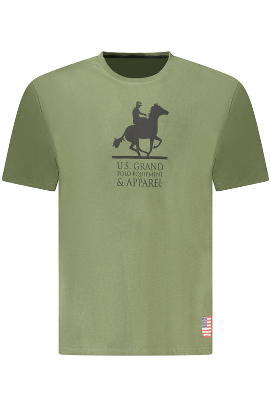 U.S. GRAND POLO U.S. GRAND POLO T-SHIRT MANICHE CORTE UOMO VERDE