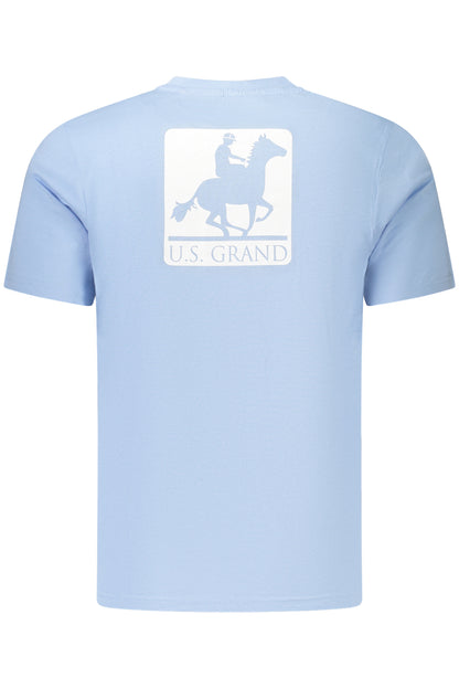 U.S. GRAND T-SHIRT MANICHE CORTE UOMO AZZURRO