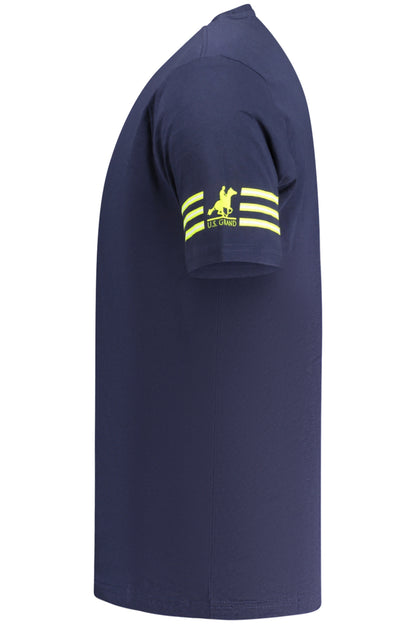 U.S. GRAND T-SHIRT MANICHE CORTE UOMO BLU