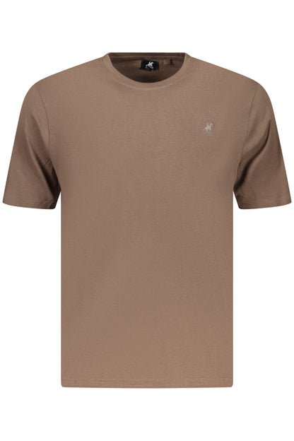 U.S. GRAND T-SHIRT MANICHE CORTE UOMO MARRONE