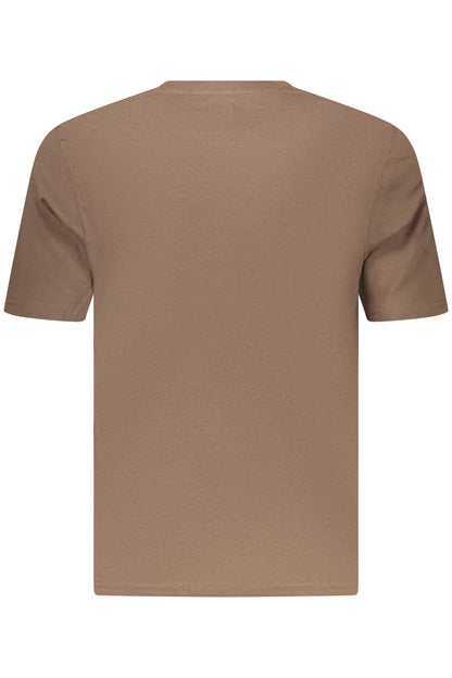 U.S. GRAND T-SHIRT MANICHE CORTE UOMO MARRONE