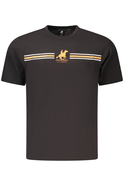 U.S. GRAND T-SHIRT MANICHE CORTE UOMO NERO