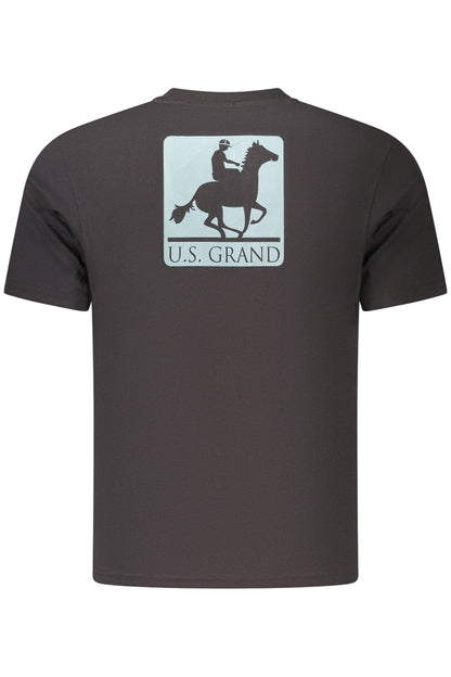 U.S. GRAND T-SHIRT MANICHE CORTE UOMO NERO