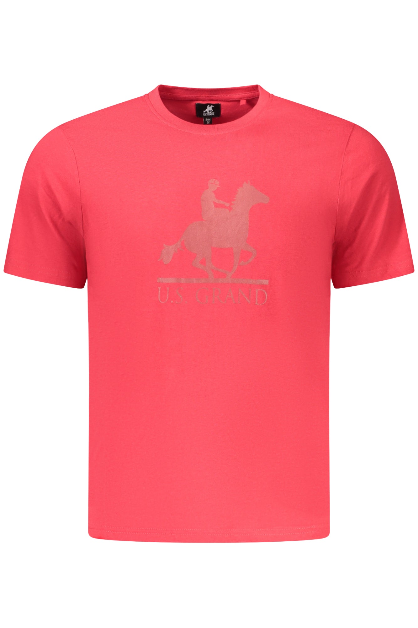 U.S. GRAND T-SHIRT MANICHE CORTE UOMO ROSSO