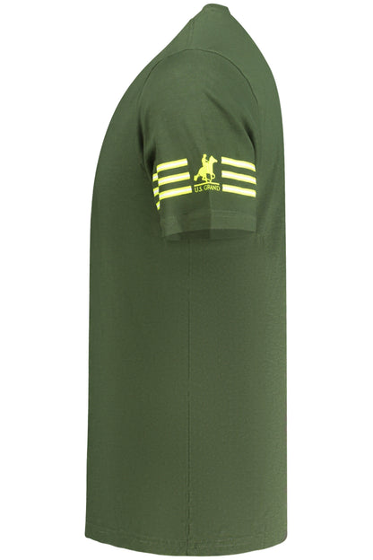 U.S. GRAND T-SHIRT MANICHE CORTE UOMO VERDE