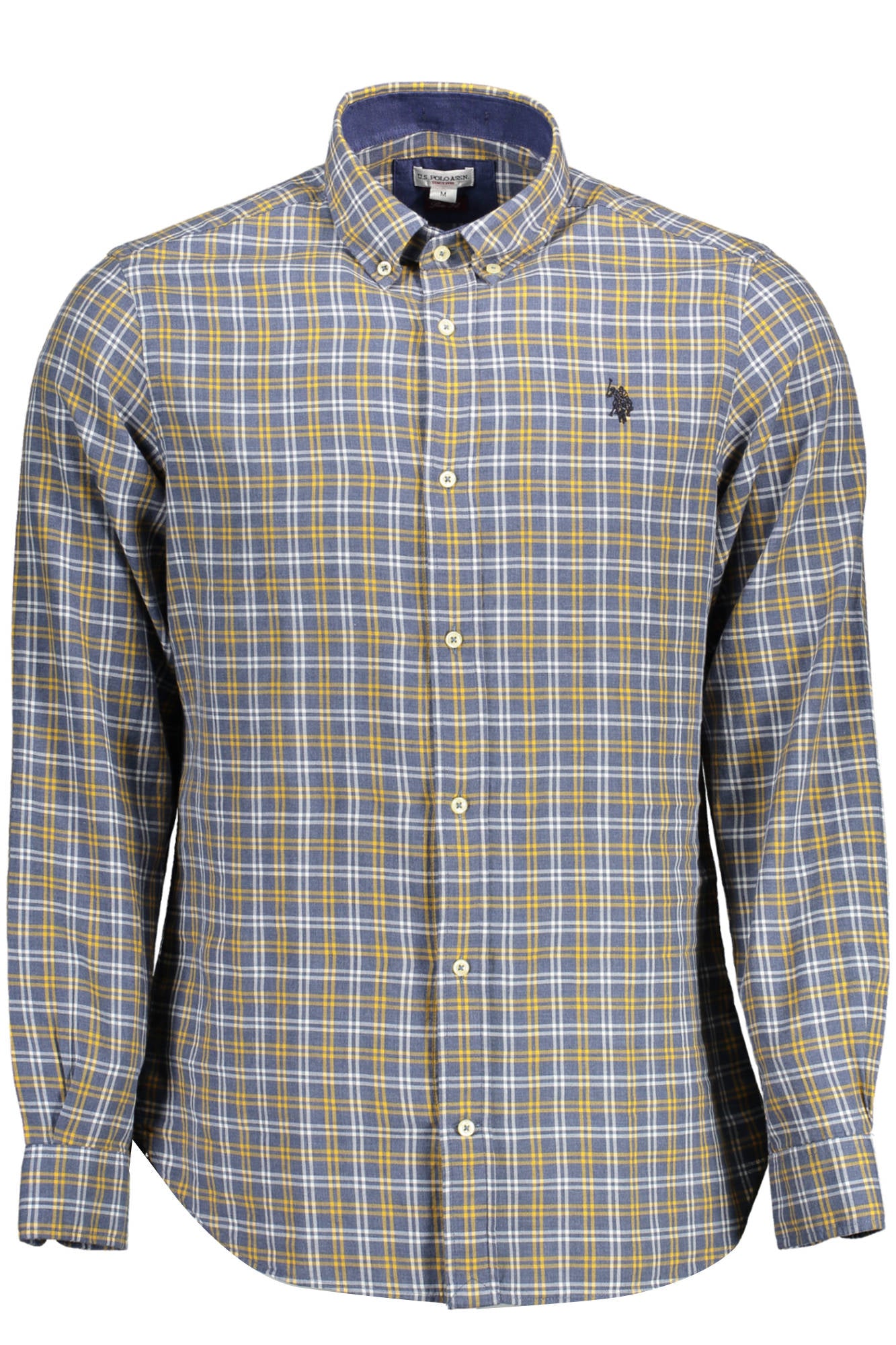 U.S. POLO CAMICIA MANICHE LUNGHE UOMO BLU