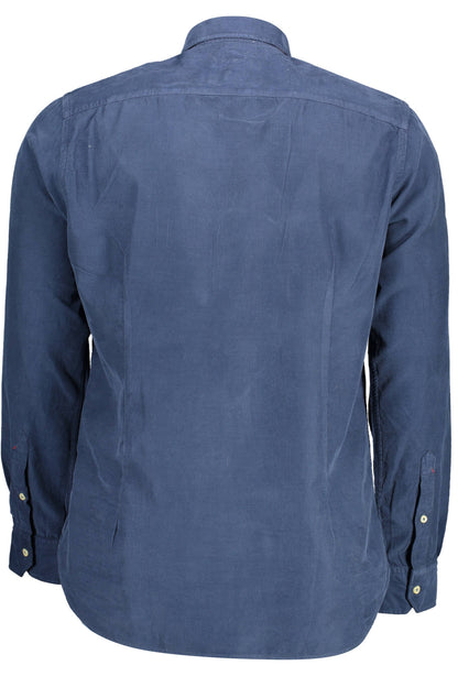 U.S. POLO CAMICIA MANICHE LUNGHE UOMO BLU
