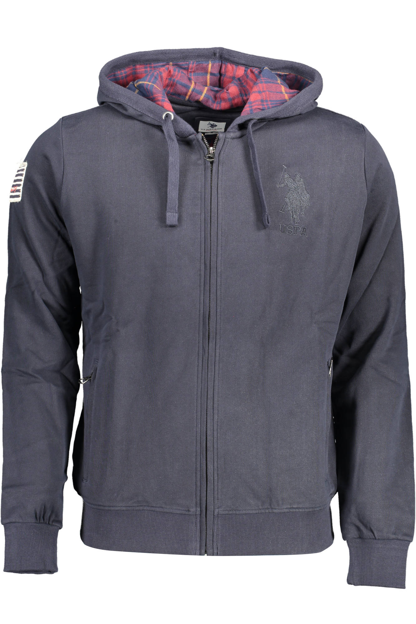 U.S. POLO FELPA CON ZIP UOMO