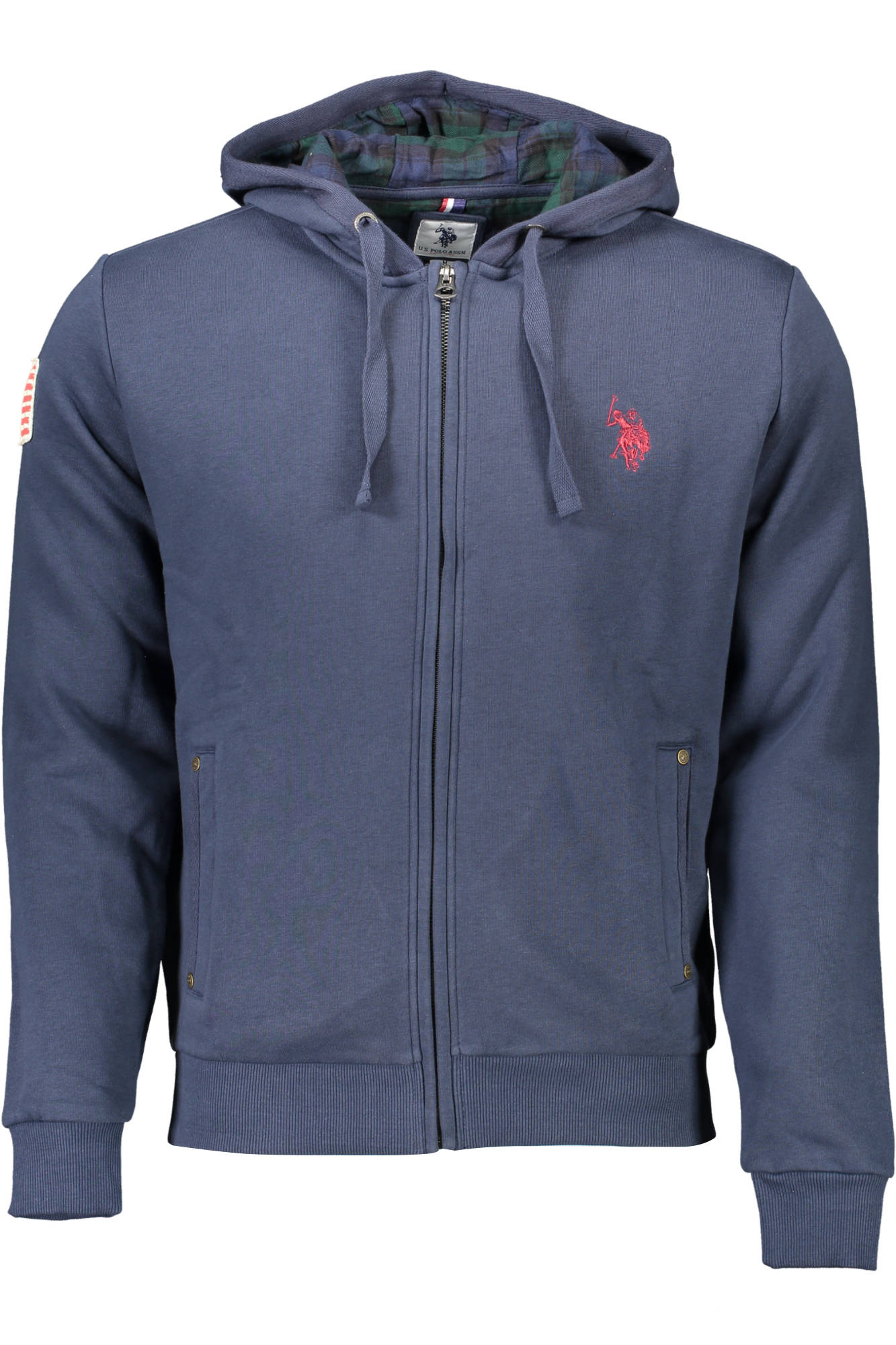 U.S. POLO FELPA CON ZIP UOMO