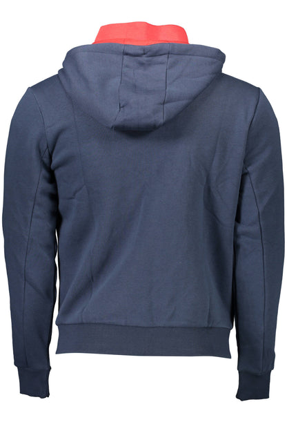 U.S. POLO FELPA CON ZIP UOMO BLU