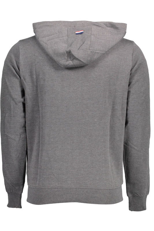 U.S. POLO FELPA CON ZIP UOMO GRIGIO
