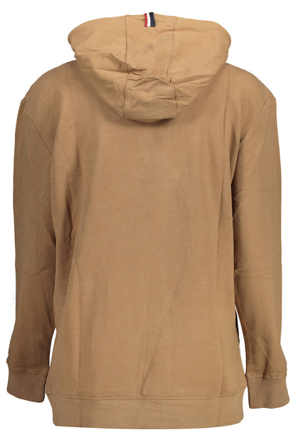 U.S. POLO FELPA SENZA ZIP DONNA MARRONE